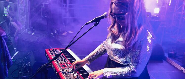 Hannah playing piano